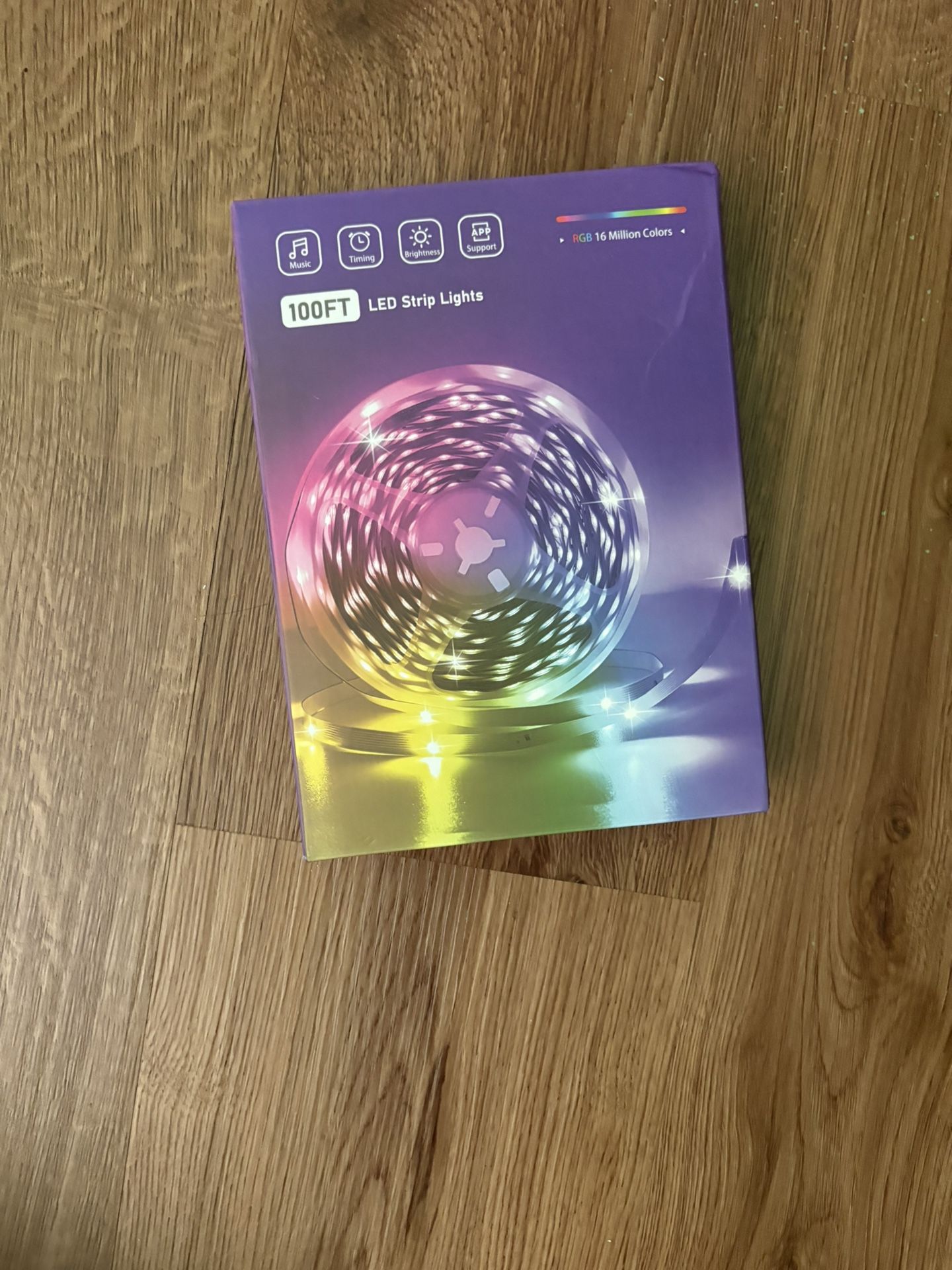 New 100FT LED Strip Lights RGB App Control