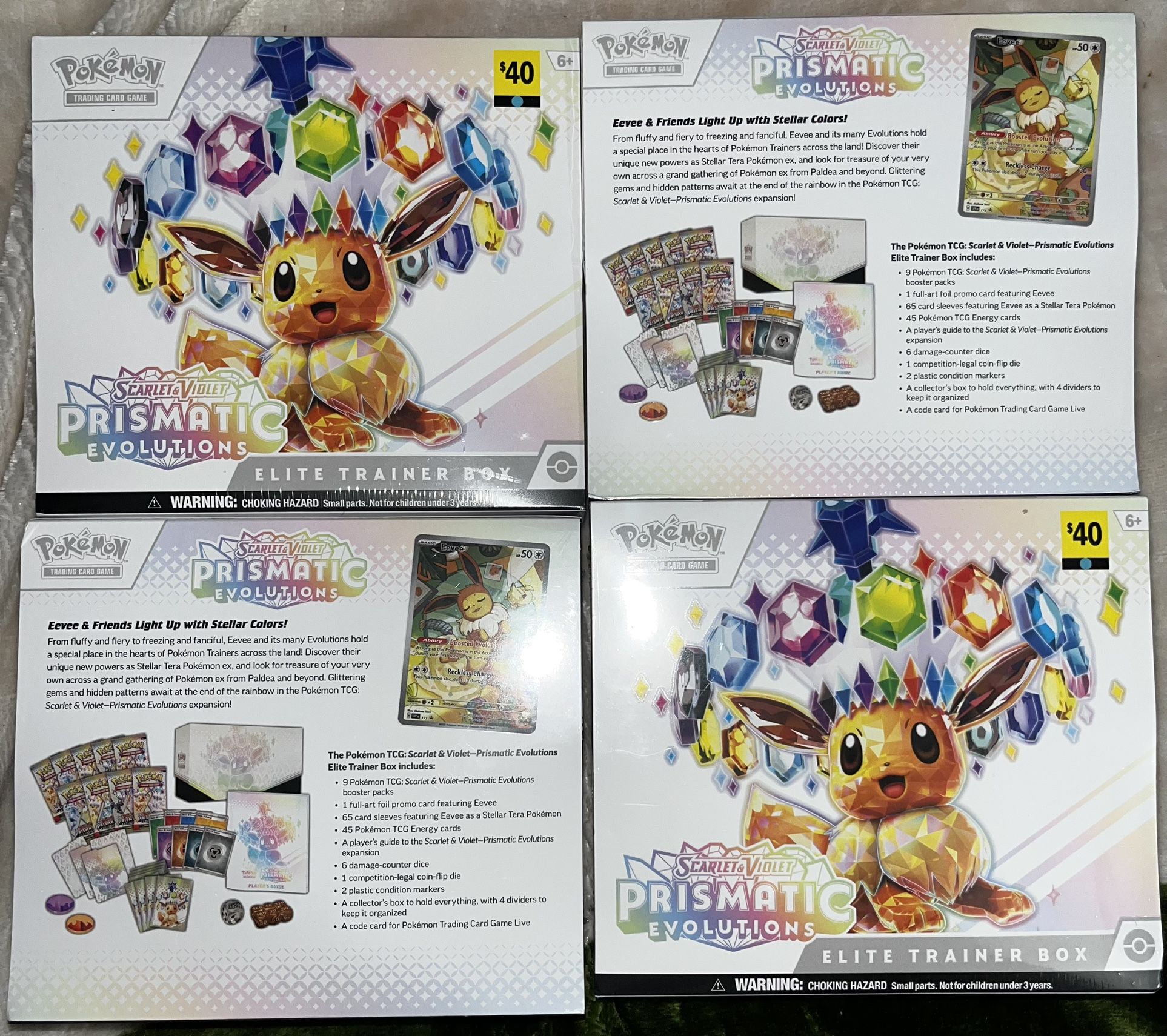 Pokemon TCG: Scarlet & Violet Prismatic Evolutions Elite Trainer Box – Brand New Sealed