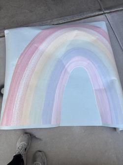 Rainbow Wall Decal Roughly 42x50