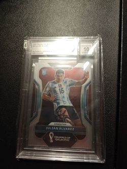 Julian Alvarez true rookie auto world cup champion ueart
