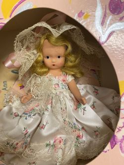 Nancy Ann Storybook Dolls-Dolls Of The Day Series -The Child That Was Born on The SA bath Day Is Bonnie #186
