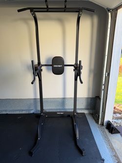 CDCASA Tower Pull Up Bar Dip Station