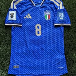 Italy Home Jersey 2026 World Cup  - Tonali #8 