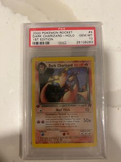 PSA 10 Dark Charizard Holo 1st Edition Pokemon Rocket