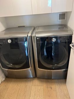 LG washer and dryer with steamer