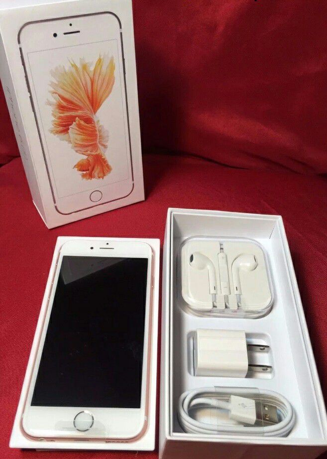 IPhone  6S Factory Unlocked + box and accessories + 30 day warranty