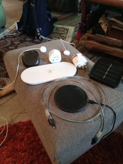 wireless / fast chargers smart outlet Apple watch chargers and solar panel