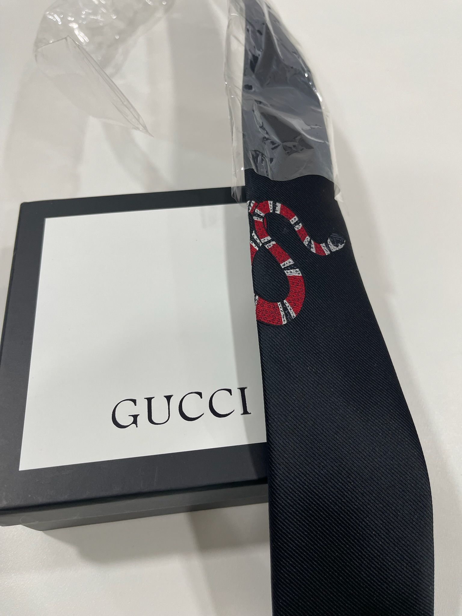 Gucci Snake Tie (Black)