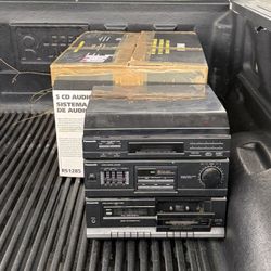 Vintage Panasonic 5‑CD Audio System