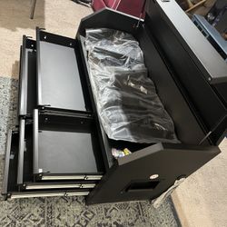 Husky black tool chest 56" L x 22" W x 27" H AS IS Top ONLY