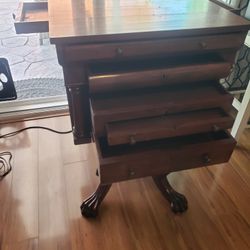 Antique Furniture with Carved Lion Claw Feet 