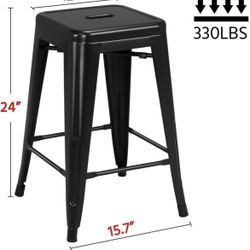 metal bar chair for (4 )