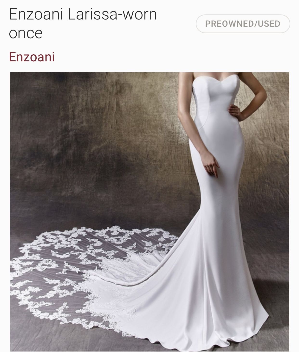 Larissa Enzoani Wedding Dress for Sale in Orange CA OfferUp