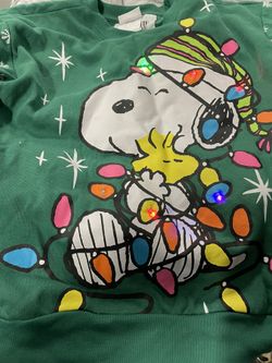 Snoopy Sweatshirts Light Up Christmas Day 