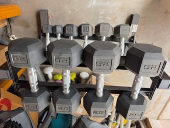 Dumbbells & rack