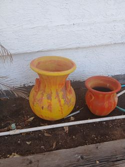 ANTIQUE MEXICAN TERRACOTTA POTS SET