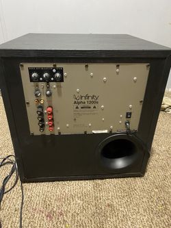 Infinity alpha 1200s deals subwoofer