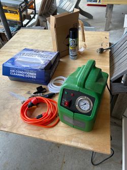 portable mini split air conditioner cleaning pump (specifically model PCW-4S)