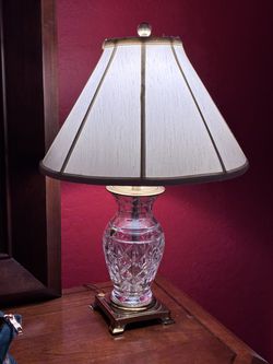 Waterford Crystal Polished Brass Kingsley Table Lamp