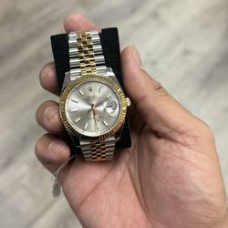 2024 Rolex 126333 Datejust 41 Silver Dial 18K Gold Stainless Steel Box Papers