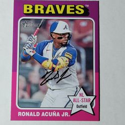 Ronald Acuna Jr All Star Baseball Card