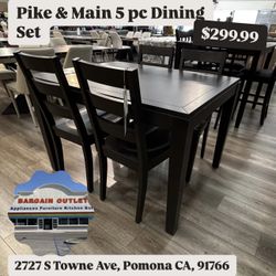 Pike And Main Solid Wood 5 Pc Set 