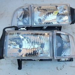 94-01 Dodge Ram Headlights Luces Micas Calaveras Faros Faroles Focos Headlamps 