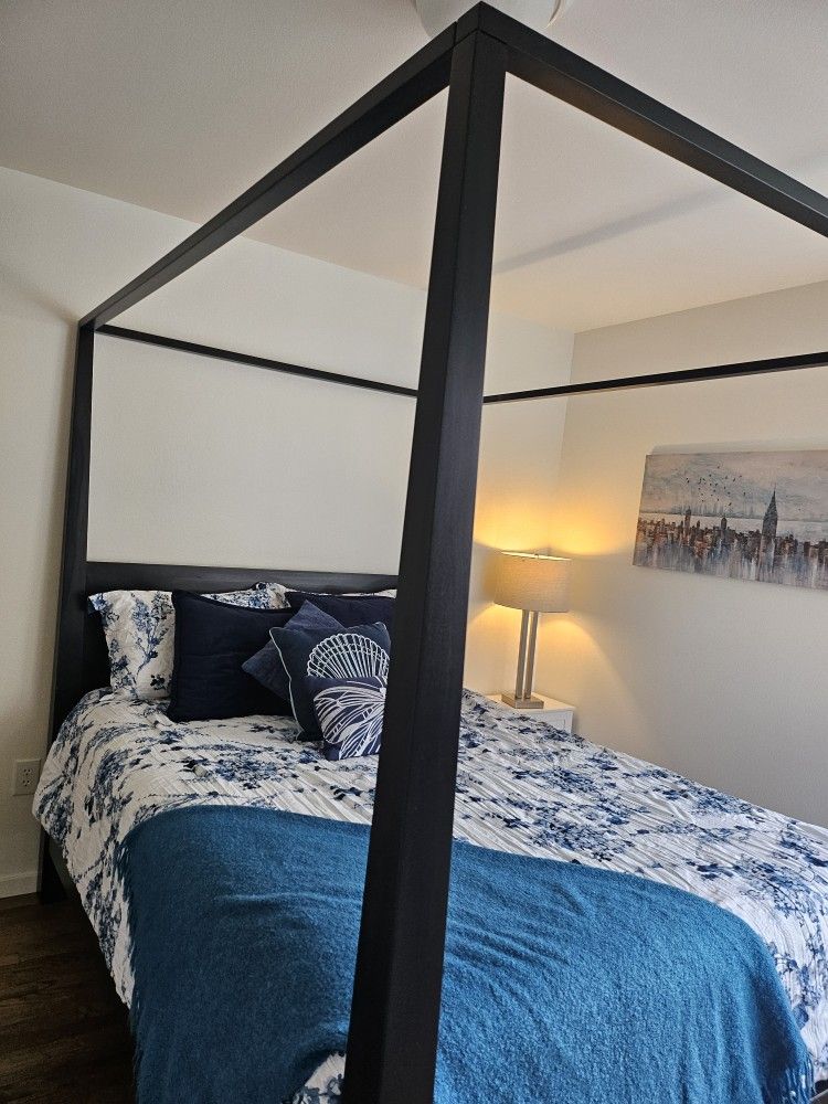 West Elm Queen Bed Frame So So Sturdy And Mattress