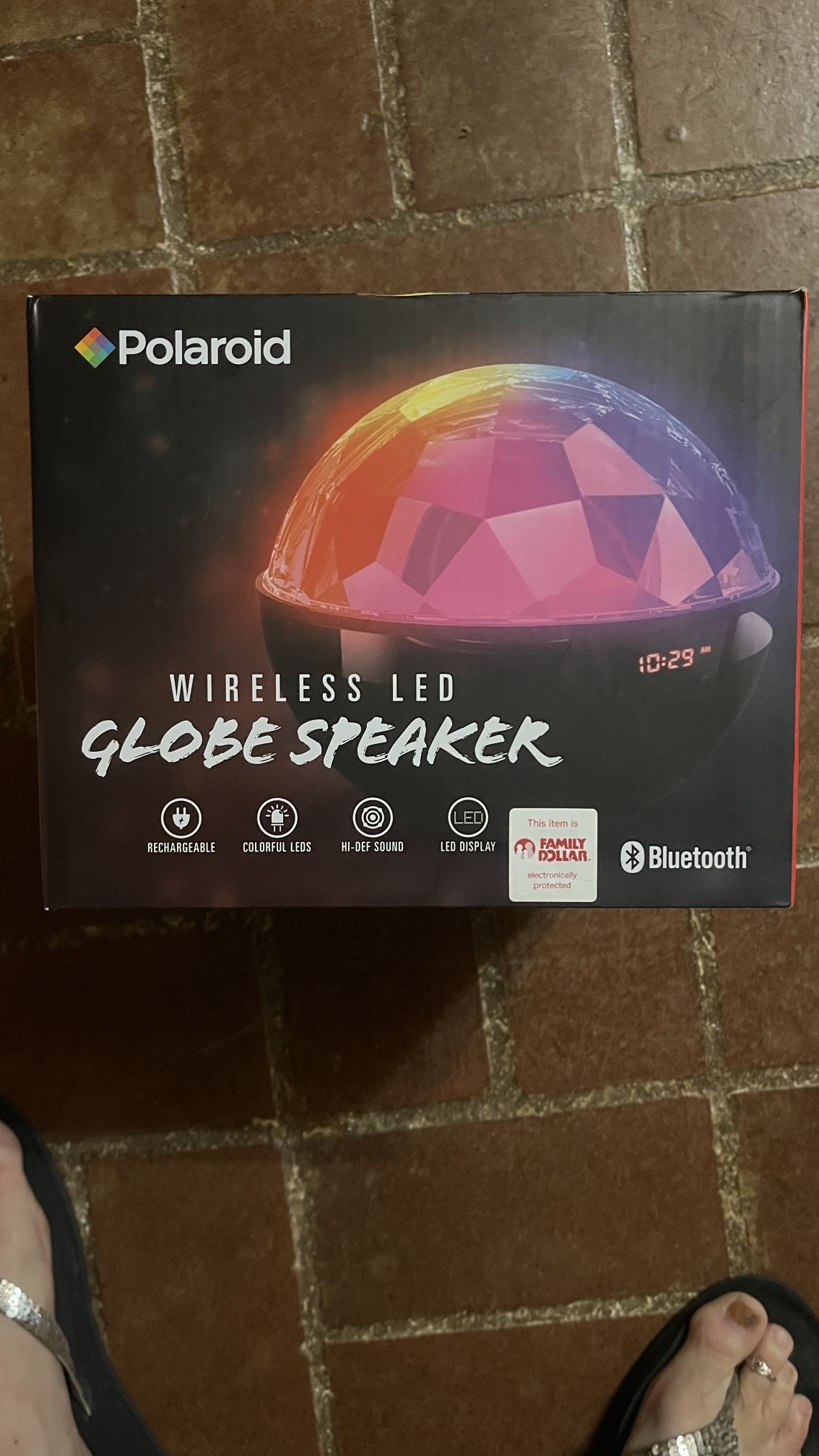 Speaker Portable Blue tooth LED Disco Light 