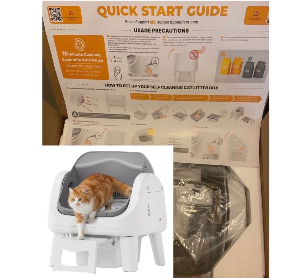 Brand New Automatic Cat Litter Box Self-Cleaning with Safty Protection