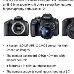 Canon Rebel Camera 