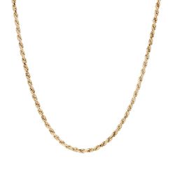 14k Yellow Gold 1.8mm 18-inch Diamond Cut Rope Necklace 6.9 Grams 11057928