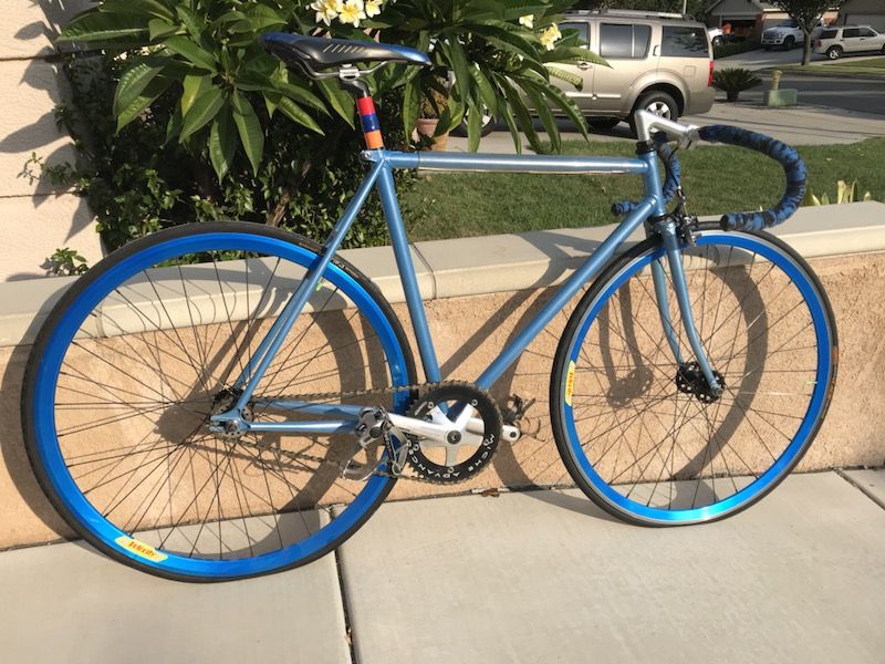 custom velodrome track fixie fixed gear race bike NJS for Sale in