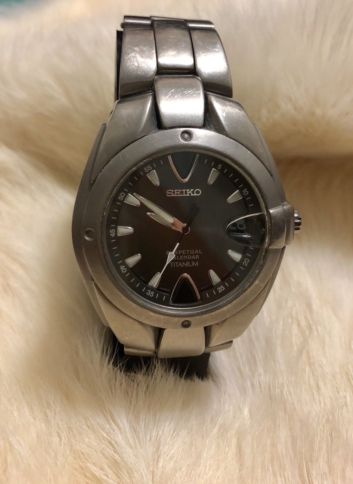 SEIKO PERPETUAL CALENDAR TITANIUM MEN'S WATCH for Sale in Sunnyvale, CA -  OfferUp