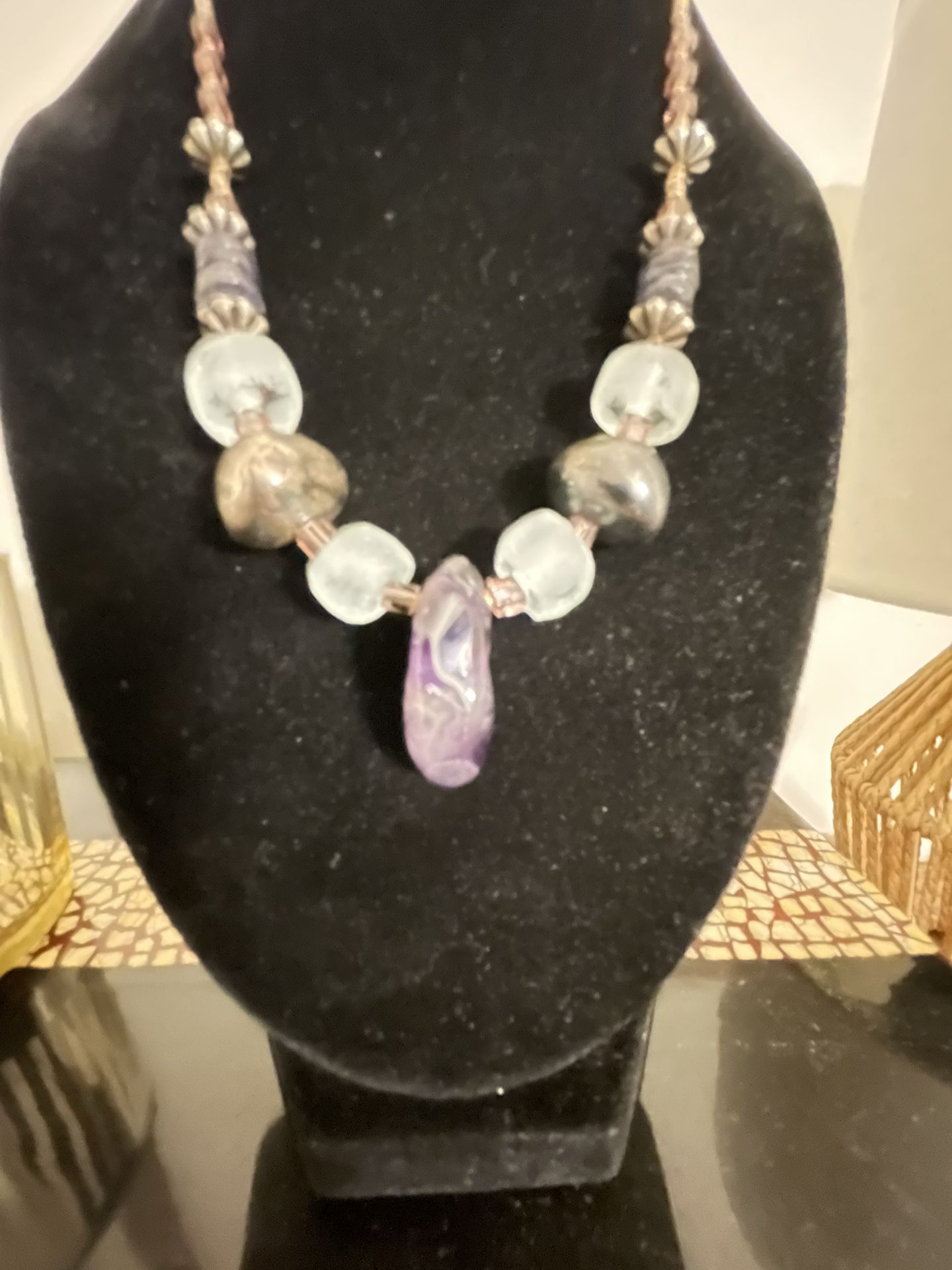 Amethyst, Genuine Necklace/Pendant
