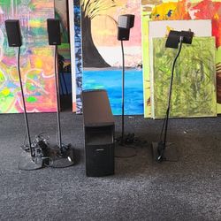 Bose Acoustimass 10 Series IV Home Entertainment Speaker System With Cables!