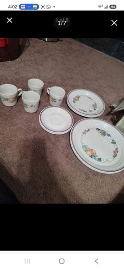 Corelle by Corning Stoneware Abundance Fruit Dinnerware  16 pieces