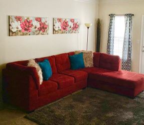 Red Sectional $400