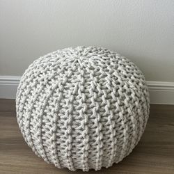 New Cotton Pouf Ottoman 
