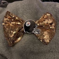 Steelers Hair Bow