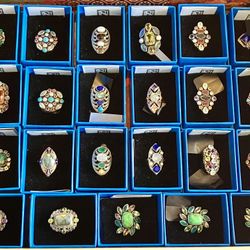Lot 32 NEW NICKY BUTLER MULTI GENUINE GEMSTONES Sterling Silver RING ** LAS VEGAS STORE CLOSING ** ‼️ Price Is FIRM ‼️