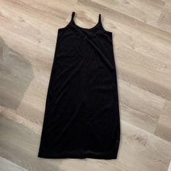 Plain Black Velvet Dress Costume Little Girls Size 6 7 8 9 10 12