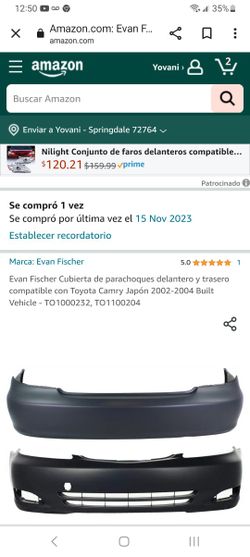 Toyota Camery Bumpers