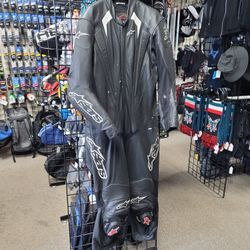 Used Alpinestars Trigger Full Body Leather Suit 