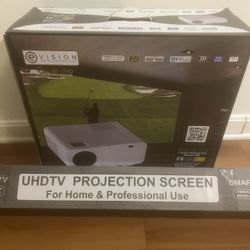 Laser Projector Smart TV .. brand new with UHDTV PROJECTION SCREEN 