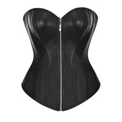 Faux Leather Corset and Thong 