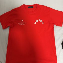 red amiri shirt size (M)