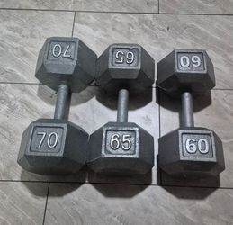 Dumbbell Exercise Weights 60,65,70 lb