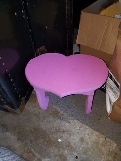 Cute pink stepping stool