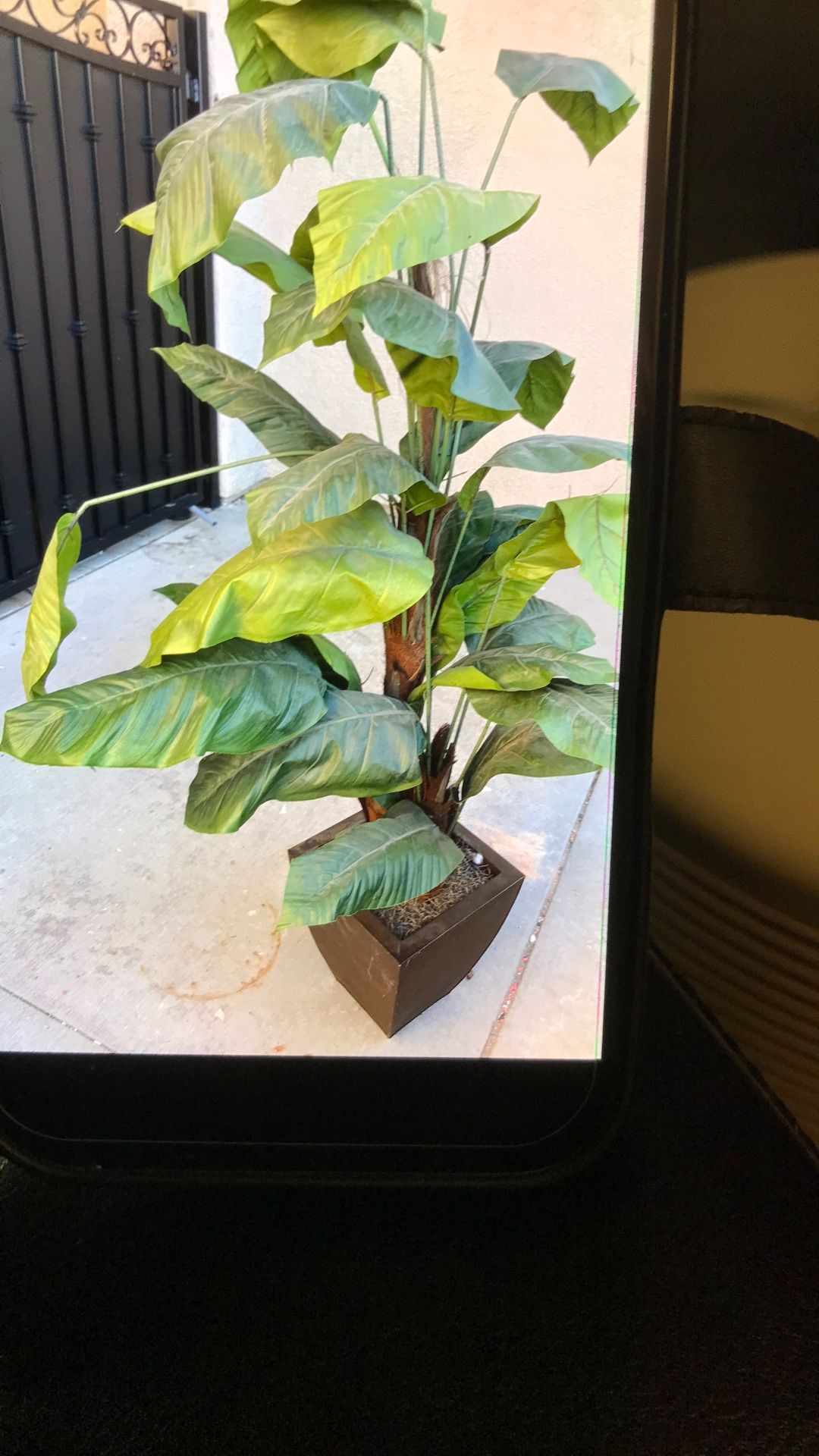 Large fake plant